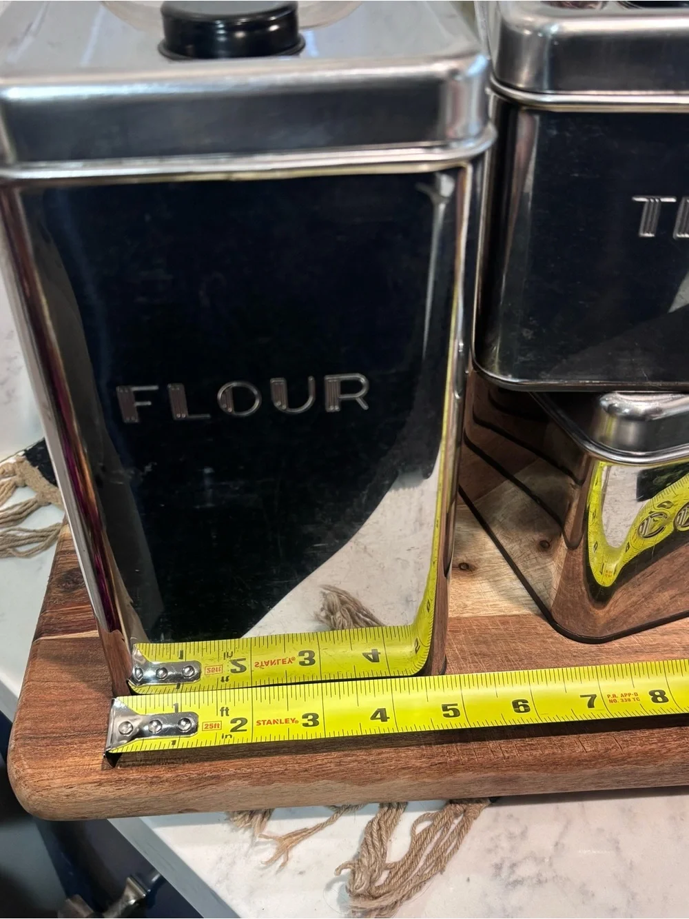 Mid-Century Garner Ware Chrome Kitchen Canisters Set
